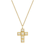 Kette KREUZ gelbgold