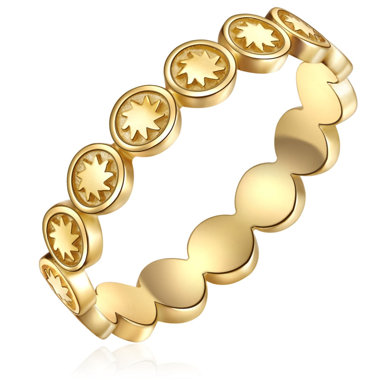 Silber Ring Sonne