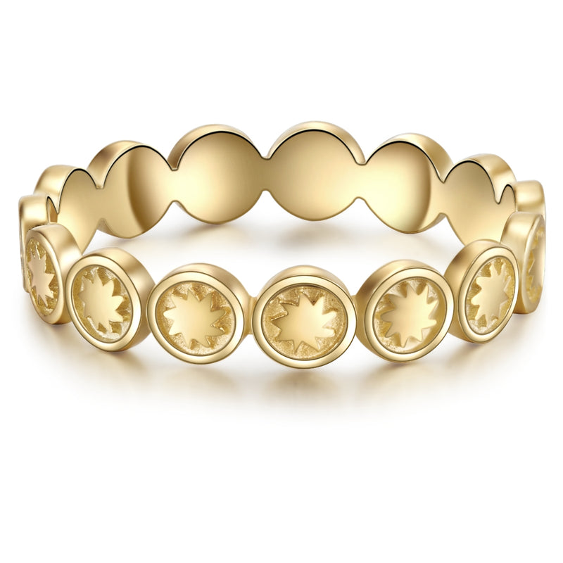 Silber Ring Sonne