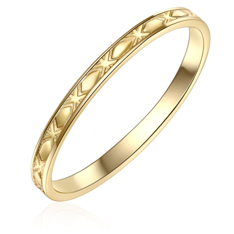 Ring gelbgold mit Motiv