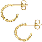 Goldene Creolen Chunky