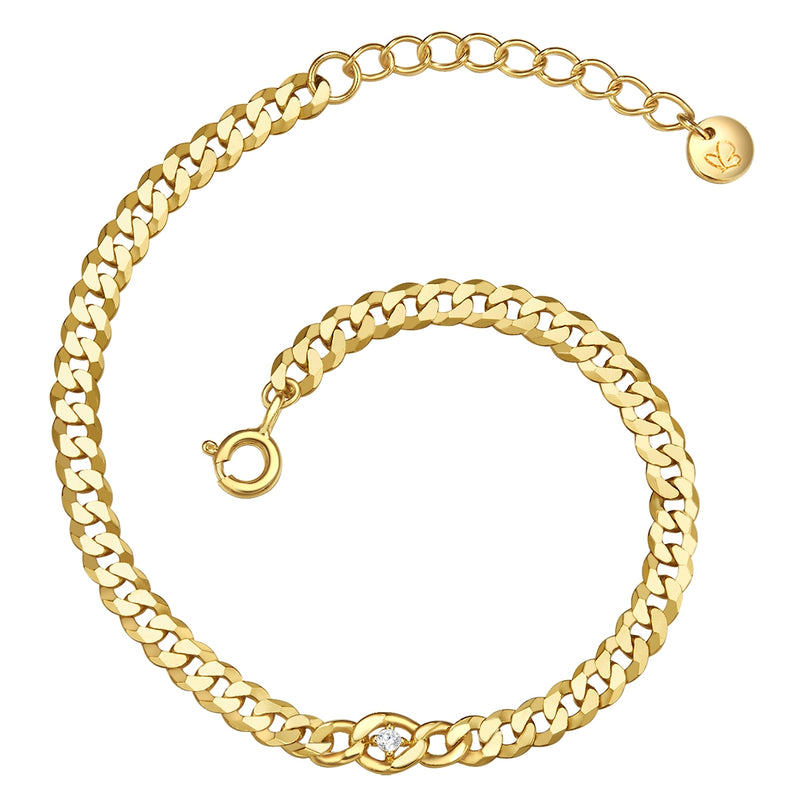 Panzerarmband gold