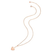 Herz Kette roségold mit Text
