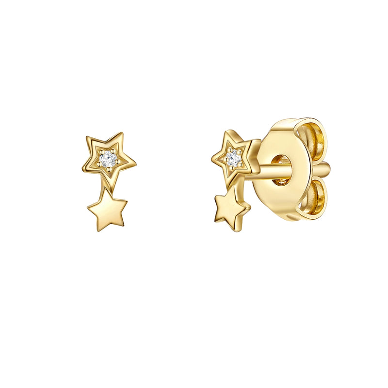 Ohrstecker gold Sterne