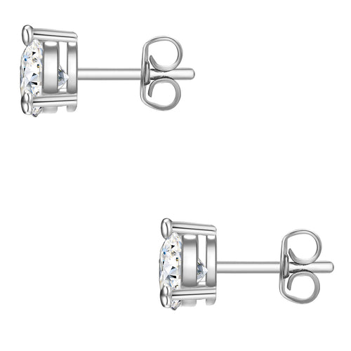 Ohrstecker silber Zirkonia kleine Herzen