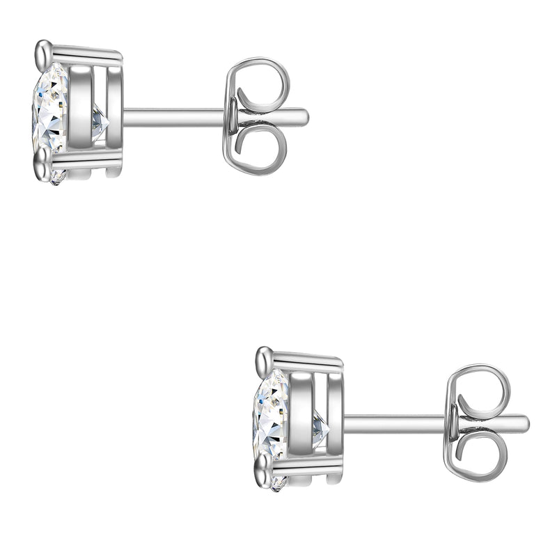 Ohrstecker silber Zirkonia kleine Herzen