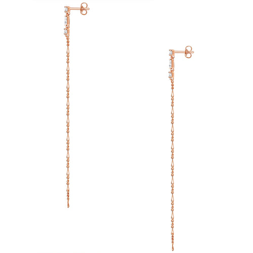 Ohrstecker roségold hängend