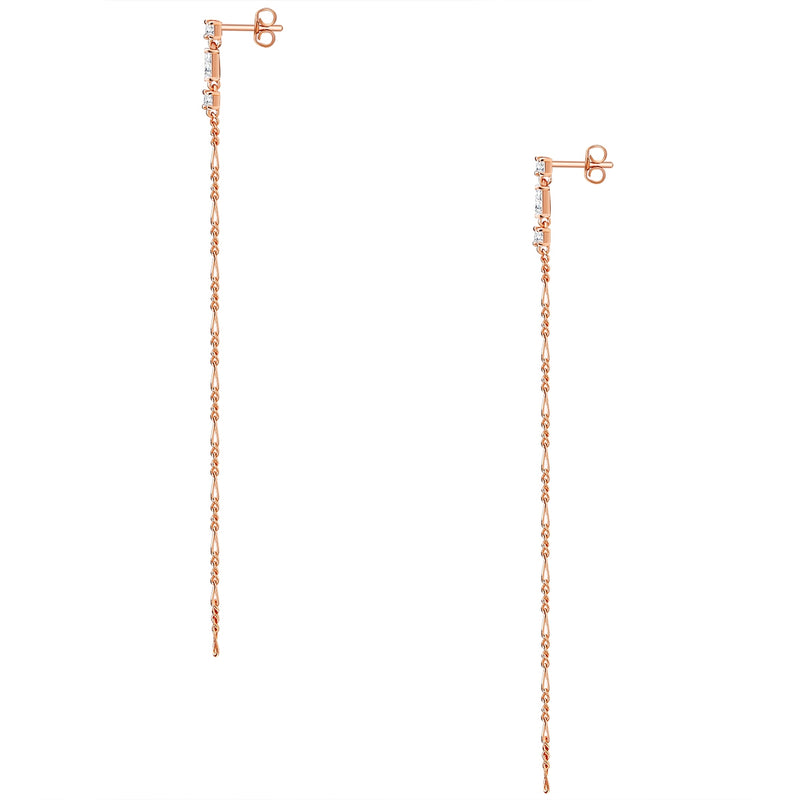 Ohrstecker roségold hängend