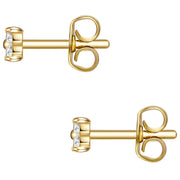 Ohrstecker gold Zirkonia