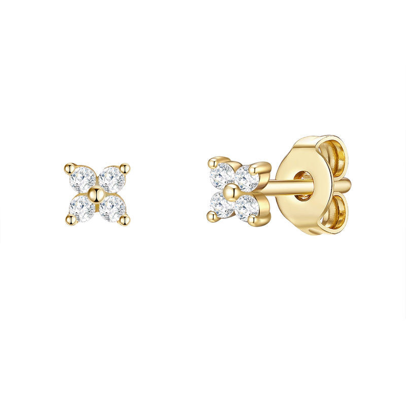 Ohrstecker gold Zirkonia