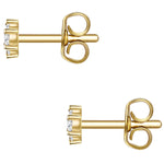 Ohrstecker gold Zirkonia klein