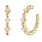 Earcuff gold mit Zirkonia