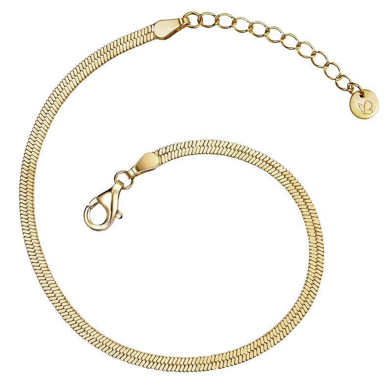Schlangenarmband gold