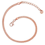Schlangenarmband roségold