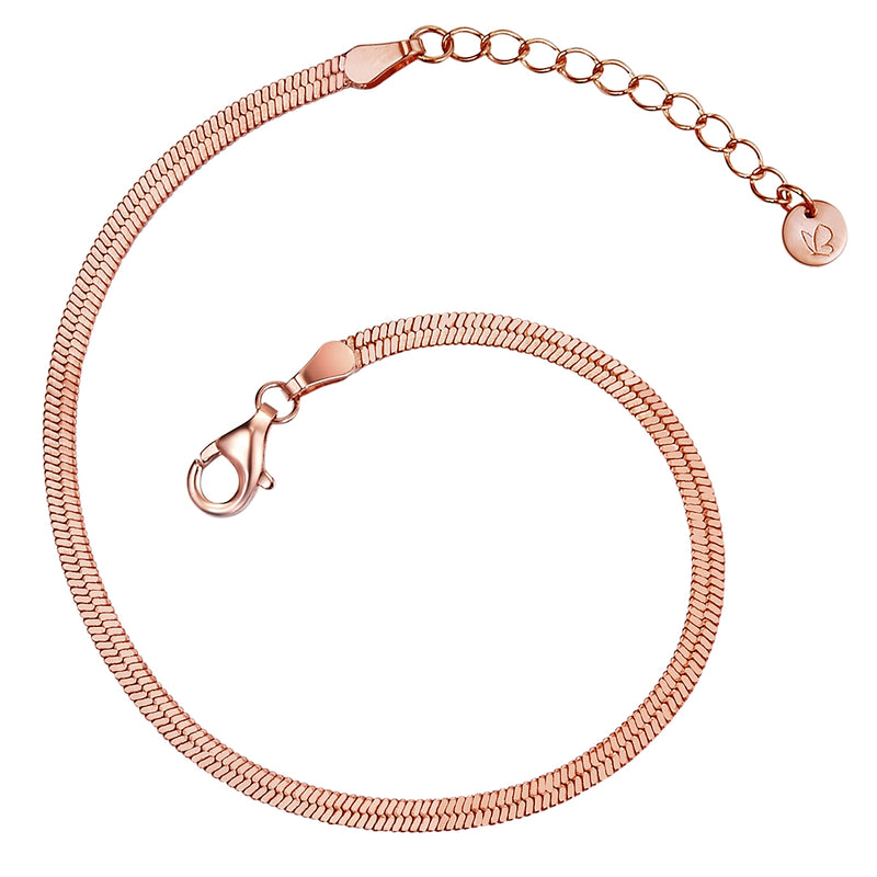 Schlangenarmband roségold