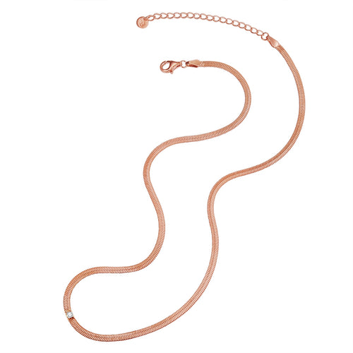 Schlangenkette in roségold