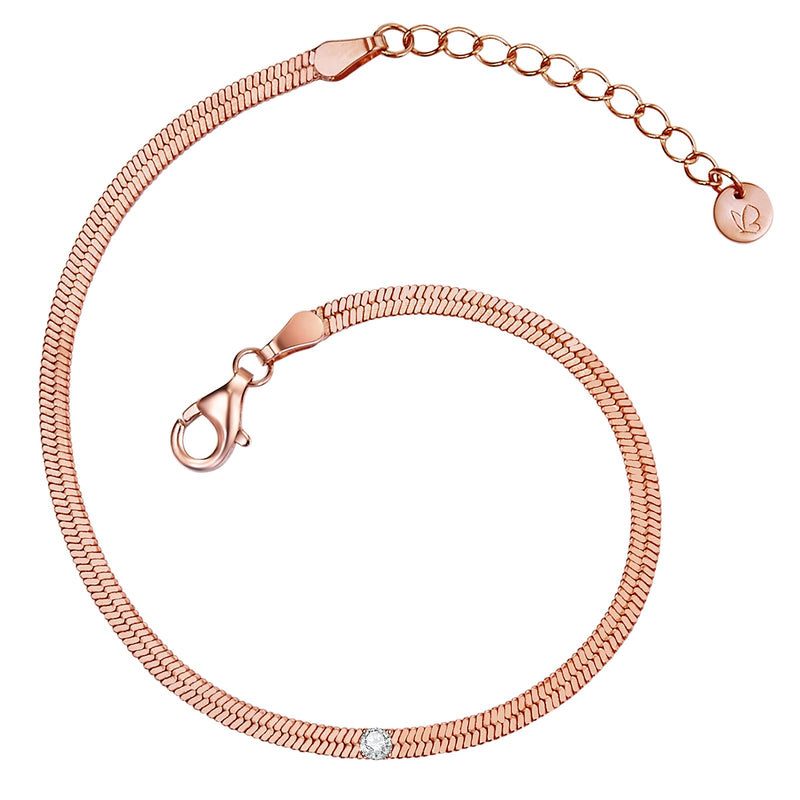 Silberarmband roségold