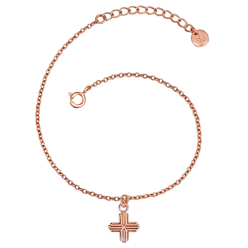 Armband KREUZ roségold