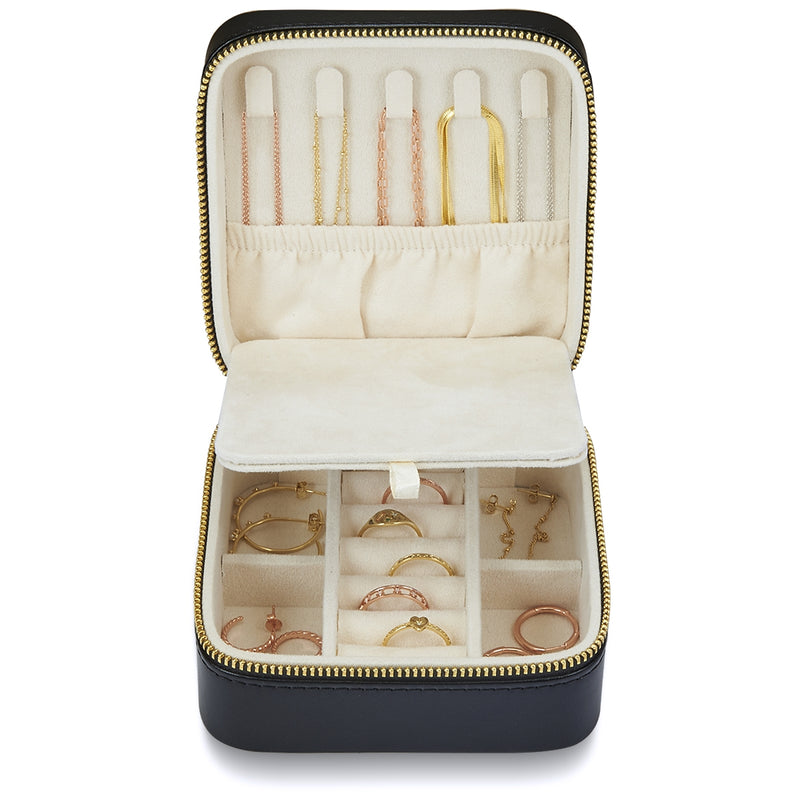 Schmuck Organizer mit Spiegel Medium schwarz