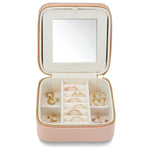Schmuck Organizer mit Spiegel Medium pink