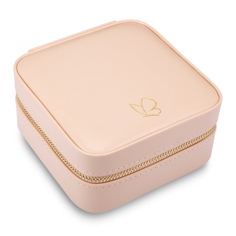 Schmuck Organizer mit Spiegel Medium pink