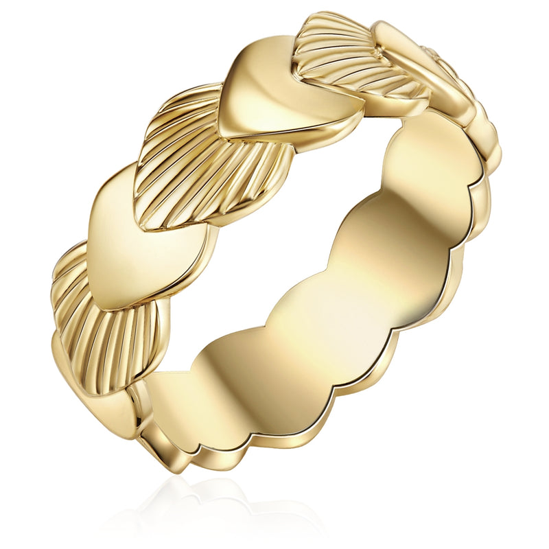 Ring Muschel gold