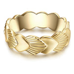 Ring Muschel gold
