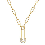 Kette SICHERHEITSNADEL gelbgold