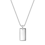 Kette DOG-TAG silber