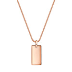 Kette DOG-TAG roségold