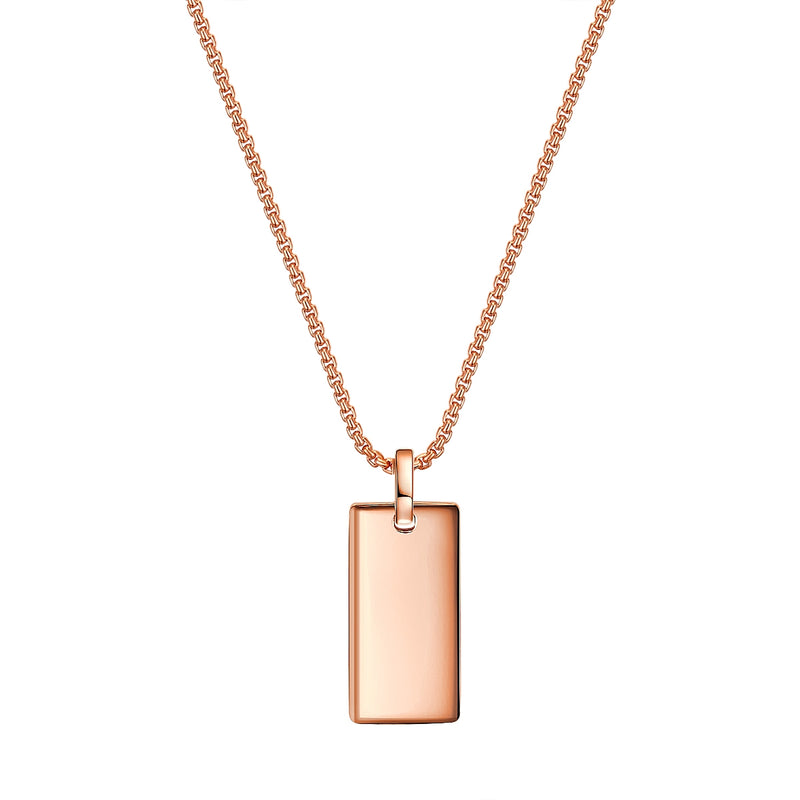 Kette DOG-TAG roségold