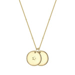 Kette PLÄTTCHEN-ANHÄNGER mit Stern gelbgold