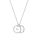 Kette PLÄTTCHEN-ANHÄNGER mit Herz silber