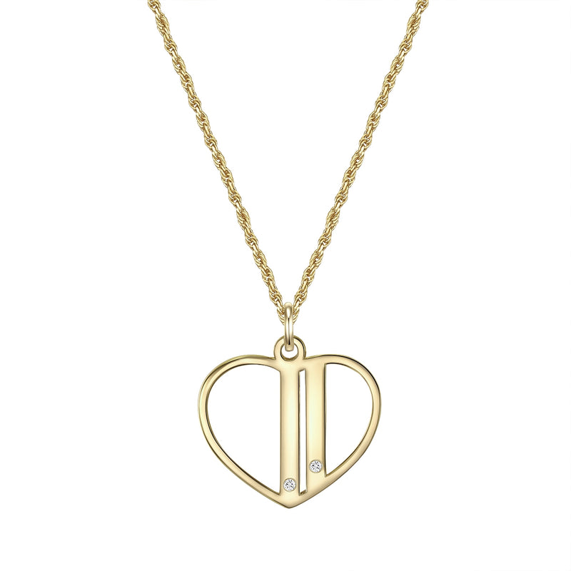 Kette GEBURTSTEIN mit Zirkonia gelbgold