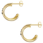 Goldene Creolen Spinell
