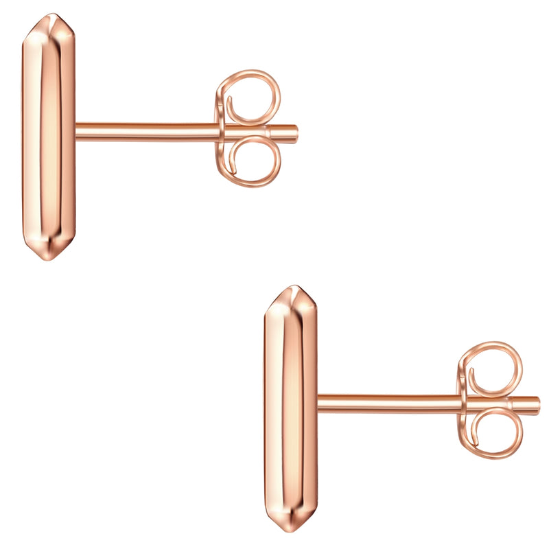 Ohrstecker roségold Stäbchen