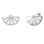 Ohrstecker silber Fächer