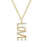 Hals Kette mit LOVE Zirkonia
