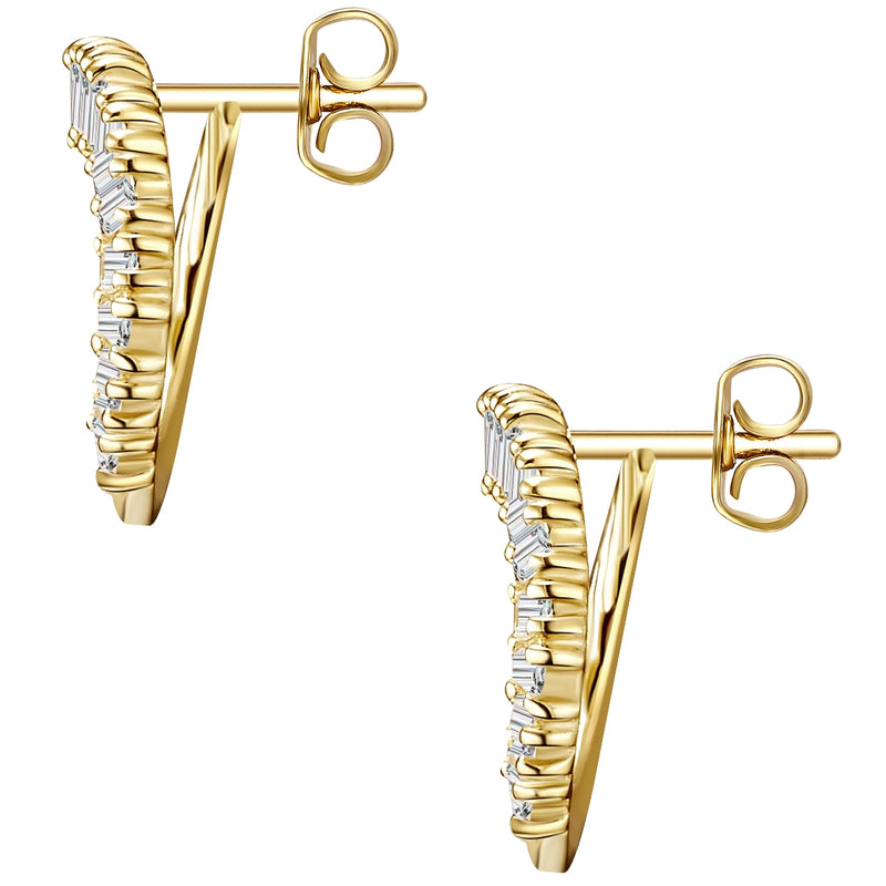 Ohrstecker gold offener Kreis