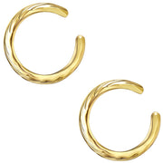 Earcuff gold strukturiert