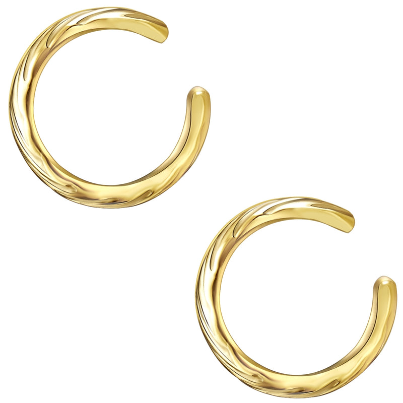 Earcuff gold strukturiert