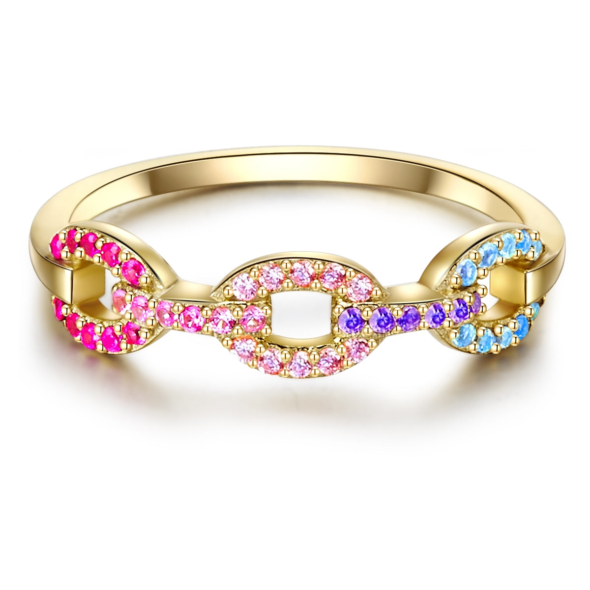 Silberring multicolor