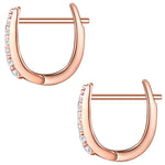 Creolen roségold Zirkonia