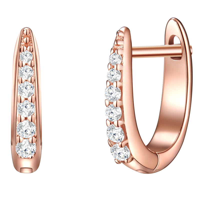 Creolen roségold Zirkonia