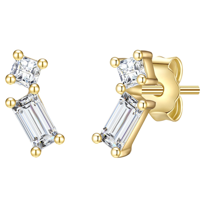Ohrstecker gold Zirkonia