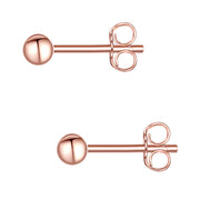 Ohrstecker Kugel roségold