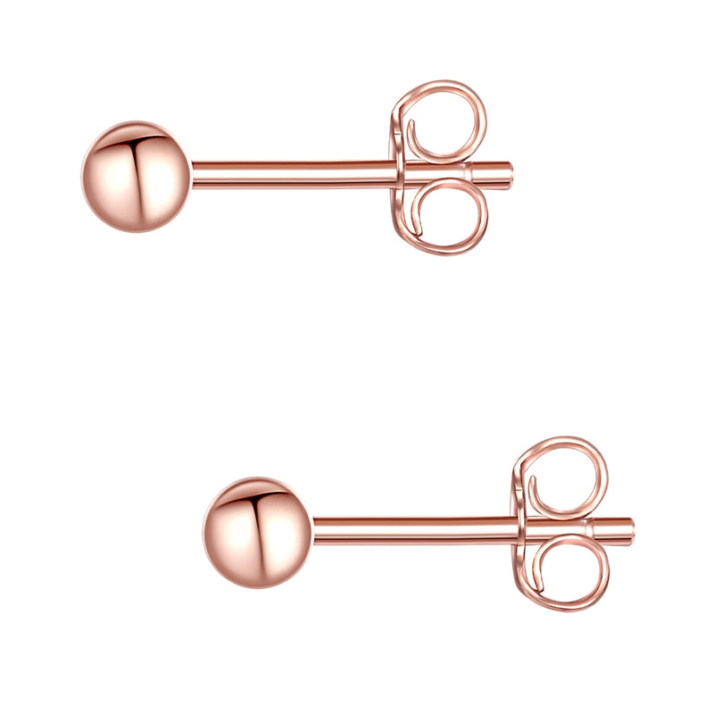 Ohrstecker Kugel roségold