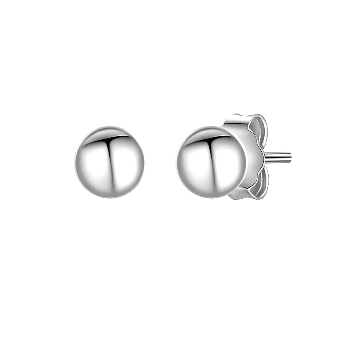 Ohrstecker silber mit Kugeln