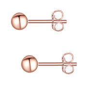 Ohrstecker roségold mit Kugeln