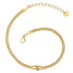 Kordelarmband gold